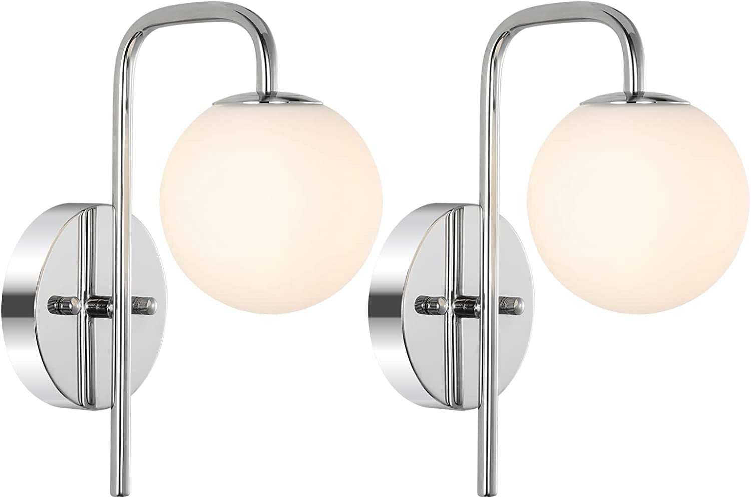 BOKT Mid Century Modern Indoor 3-Lights Globe Wall Sconce Postmodern Smoke Gray Glass Wall Lamp Brushed Brass Vertically Bathroom Vanity Light Gold Long Wall Sconce (Smoke Gray