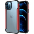 thumbnail image 2 of GSA Aluminum Alloy Transparent PC TPU Slick Hybrid For iPhone 13 Pro - Red, 2 of 2