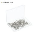 thumbnail image 3 of Unique Bargains U-Pins, Steel Dressmaker Ornament Quilting Fork Pin 23mm 100 Pcs, 3 of 5