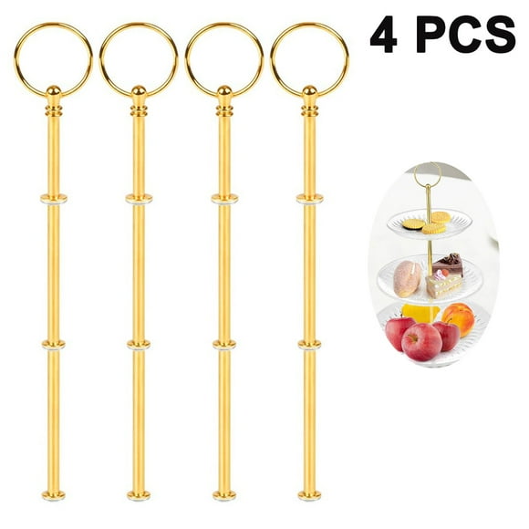4 Sets 3 Tier Cake Stand Hardware,Tiered Tray Hardware 3 Tier Cake Stand Fittings Hardware Dessert Serving Tray Stand Handle Hardware Fittings For Cake Stands
