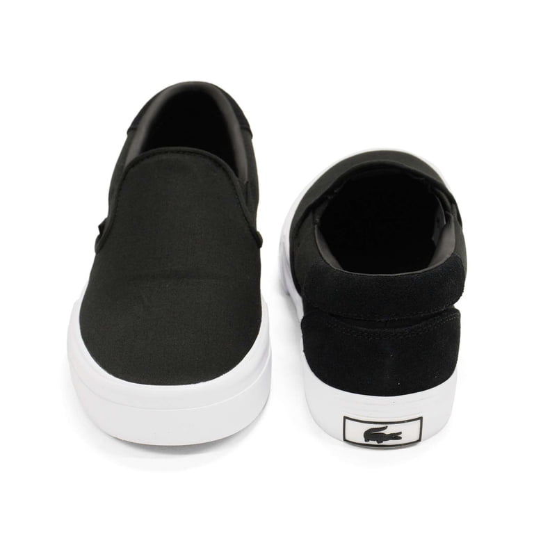 Lacoste Jump Serve Size 11.5 Canvus Slip On Black White NWB Lacoste-Men-s-Jump-Serve-Slip-  main image 4