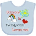 thumbnail image 3 of Inktastic Someone in Pennsylvania Loves Me Boys or Girls Baby Bib, 3 of 4