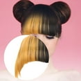 thumbnail image 3 of Perruque à Franges pour Femmes Extension de Cheveux Humains Perruque Air Bangs Favoris Qi Bangs Hairpin, 3 of 6