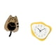 thumbnail image 5 of Reloj de pared,Reloj de pared decorativo con forma de gato para sala de estar silenciosa,Reloj de pared,Reloj de pared abstracto moderno y silencioso para casa de campo,Cocina, 5 of 8