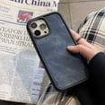thumbnail image 2 of Simple Solid Color Large Hole Denim Pattern Phone Case For iPhone15 14 13 12 11 Pro Max TPU Fall prevention Cover New Products, 2 of 5