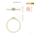 thumbnail image 5 of ANGARA Natural Emerald-Cut Diamond Solitaire Ring in 14K Yellow Gold for Women (Size-4x3mm| Color-K| Clarity-I3) | April Birthstone, Anniversary, Jewelry Gift for Women | Natural Diamond Ring, 5 of 9