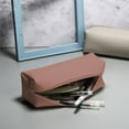 thumbnail image 4 of Leather Pencil Case,Zippered Pen Pouch,Small Compact Pencil Bag,Multifunctional Leather Case for Pens,Pencils,Makeup,Coins,Travel Accessories Organizer,Office Desk Storage Pen Case for Stationery, 4 of 6