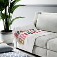 thumbnail image 2 of Christmas Holiday Merry and Bright Plush Blanket Throw, 2 of 4