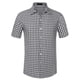 thumbnail image 5 of Camisas de vestir de cuadros INSPIRE CHIC para hombres, de manga corta, en negro, 5 of 6