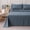 Flint Stone Blue, variant on SLEEP ZONE 85gsm Bed Sheet Set, Microfiber Wrinkle-free Bedding set with 14" Pocket Beige, Queen