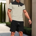 thumbnail image 4 of Klisyaur Mens Color Block Shirts Collared Casual Fashion Comfortable Breathable Summer Business Tops with Button, 4 of 5