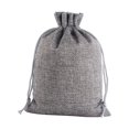 thumbnail image 1 of Bolsa de arpillera Natural con cordón, bolsa de regalo de yute, varios tamaños, organizador de joyería, boda, dulces, día de Navidad, bricolaje, 10 unidades, 1 of 4