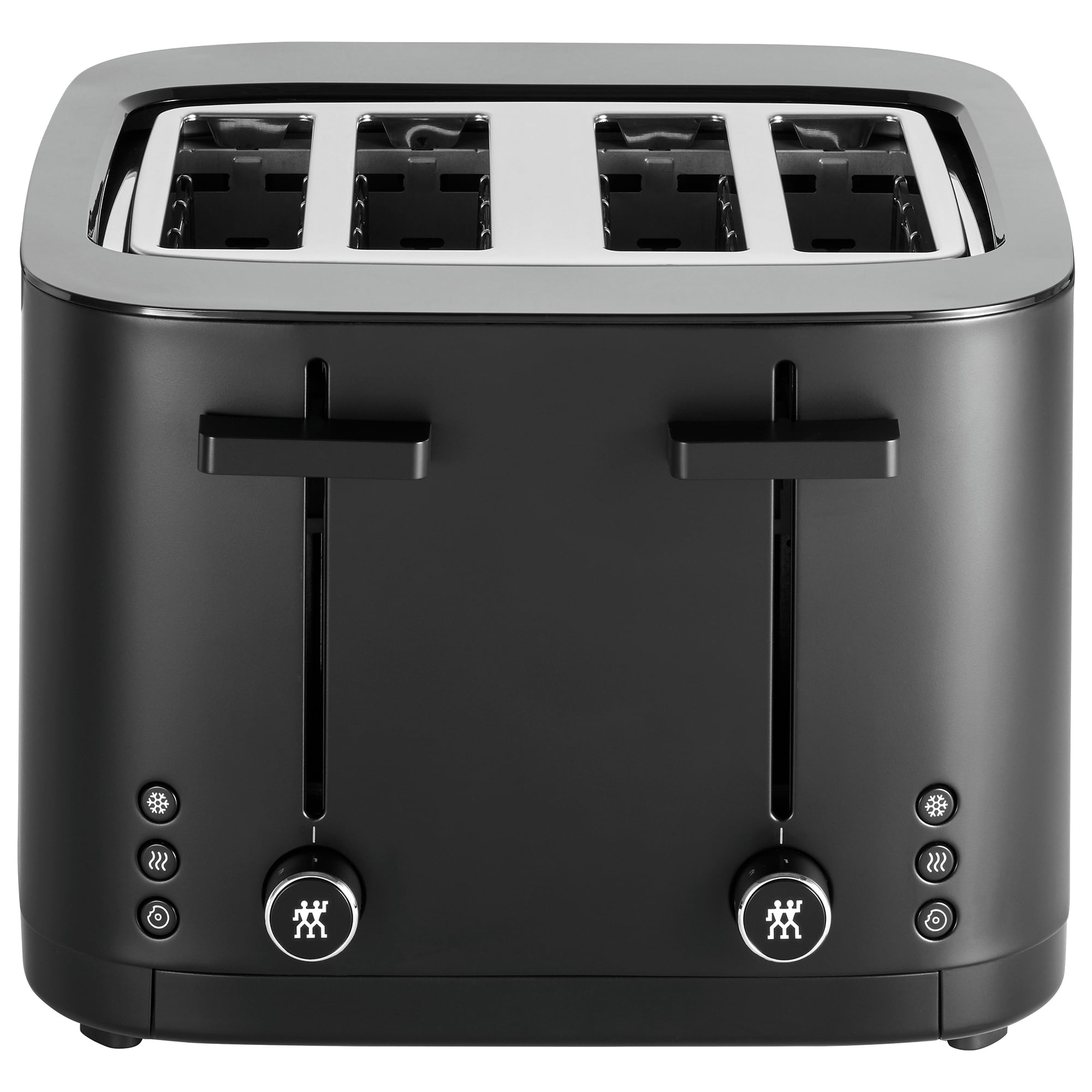 ZWILLING Enfinigy, 4-Slice Toaster with 4 Slots, Extra Wide 1.5" Slots for Bagels and Toast, Black