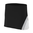 thumbnail image 1 of 9205 AG FALDA CHEERFLEX PARA MUJER NEGRO/ BLANCO/ MTL SLV 2XL Nave de descenso de Augusta 9205, 1 of 1