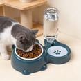 thumbnail image 5 of CuiLiyq Pet Feeders and Water Dispenser, 2 in 1 Removable Stainless Steel Bowl and Automatic Water Dispenser, Pet Feeder and Waterer for Cats and Dogs (Blue), 5 of 6