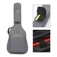 thumbnail image 3 of facefd Acoustic Guitar Bag with Pockets Backpack Adjustable Shoulder Strap for Bass Gray, 3 of 9