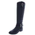 thumbnail image 1 of INC Womens Frank II Leather Knee-High Riding Boots Black 5 Medium (B,M), 1 of 2
