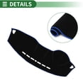 thumbnail image 4 of Cubierta de tablero única interior antideslizante para Mitsubishi Outlander Sport 2011-2024, poliéster negro y azul, 4 of 7