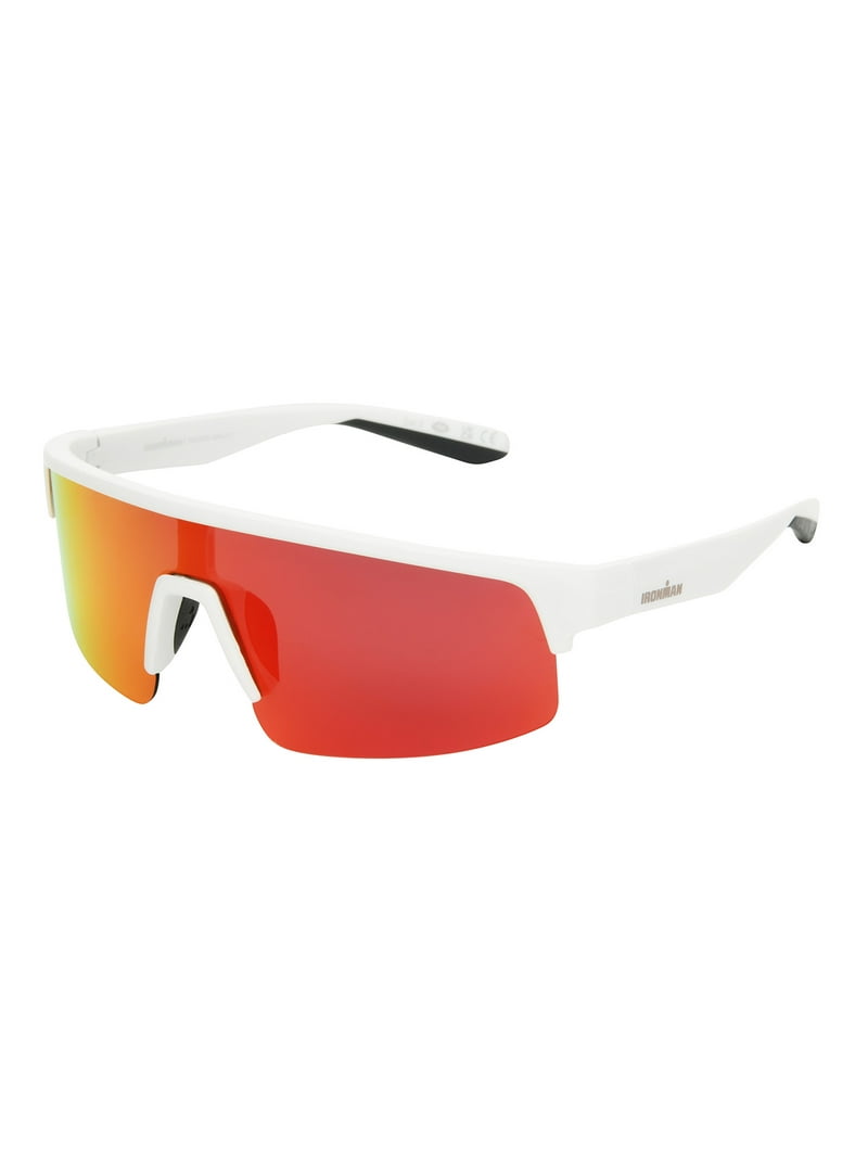 Foster Grant Ironman Men's Polarized Athletic Sunglasses White