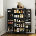 thumbnail image 2 of HOMCOM Armoire de Garde-Manger de Cuisine avec Tablettes Ajustables Armoire de Rangement Noir, 2 of 10