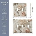 thumbnail image 2 of Yayeee Toggle Light Switch Wall Plate 2-Gang 4.56"x4.48" Decorative Outlet Cover, Lace and Floral, 2 of 7
