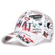thumbnail image 1 of Gorra de béisbol con estampado de grafiti para hombre y mujer, gorro de béisbol con letras blancas y negras, estilo Hip Hop, con visera, protección solar, 2023 Fivean unisex, 1 of 2