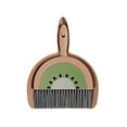 Blateno Fruit Mini Dust Pan with Broom Set, Small Dustpan Brush Set