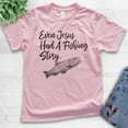 thumbnail image 2 of Kids Even Jesus Had A Fishing Story Shirt, Youth Kids Boy Girl T-Shirt, Jesus Fishing Shirt Fisher Fisherman Tee, Light Pink, Small, 2 of 4