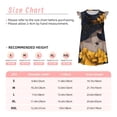 thumbnail image 3 of Fotbe Elegant Lady With Hat Vestido de Dormir para Niñas de 3 a 10 Años, Mangas Cortas, Estilo Princesa, Pijama Camisón con Mangas Voladas-Small, 3 of 6