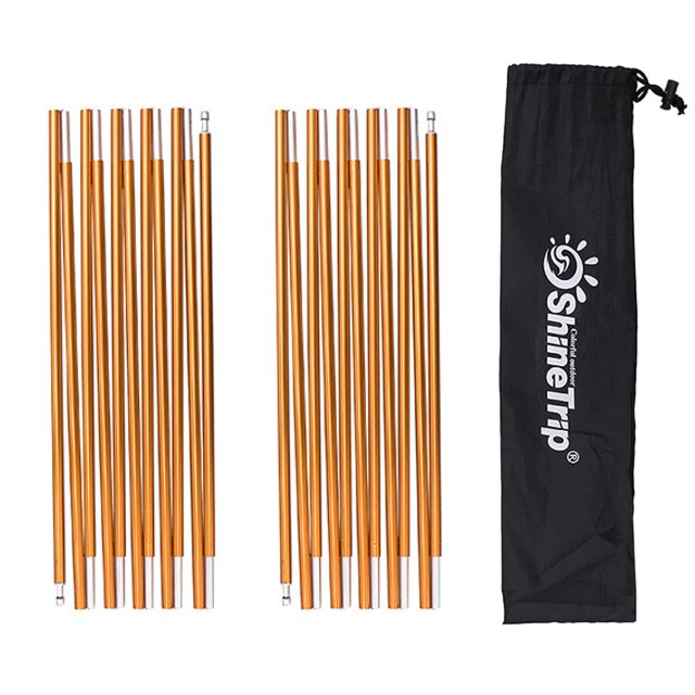 Kit de Reparación de Varillas para Tienda de Campaña Azarxis, Varilla de Aluminio de 442 cm - Paquete de 2