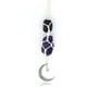 thumbnail image 1 of Adorno de grulla - Turmalina negra, Amatista - Luna colgante, Adorno de cristal curativo, Adorno de espejo retrovisor - Anclaje, Confianza, Protección, Equilibrio, Energía, Espiritualidad JM, 1 of 4