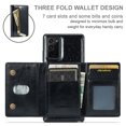 thumbnail image 2 of Nalacover Wallet Case for Samsung Galaxy Note 20 Ultra, 2 in 1 Design Zipper Pocket Luxury Shining PU Leather Cover with Card Slots Holder Magnetic Kickstand Shockproof Anti-Scratch Case,Black, 2 of 11