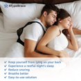 thumbnail image 2 of Entrenador para dormir de lado, solución antironquidos, detiene los ronquidos y reduce el riesgo de apnea del sueño, color negro, 2 of 6