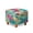 Butterfly Flower Print Cyan, variant on SCRAWLGOD Fur Pattern Cow Print Brown Beige Ottoman Cover, Comfortable Foot Stool Sofa Slipcovers Washable Covers for Square Footrest Stool with Elastic Bottom