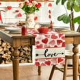 thumbnail image 4 of Sm:)e Watercolor Heart Arrow Love Valentine Table Runner 13 x 72 Inch, 4 of 7