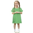 thumbnail image 6 of Pounoo New Dresses For Kids Toddler Girls Dress Muslin Cotton Girls Smocked Dress Puff Sleeve Summer Casual Little Girls Dresses Dresses For Girls 10-12, 6 of 10