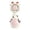 B, variant on Cute Animal Giraffe Cow Handheld Mini Fan, USB DC Rechargeable Portable Pocket Fan, 2-In-1 Desktop Standing Quiet Personal Cooling Fan for Outdoor Dorm Summer 5.90 × 2.16 Inch