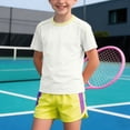 thumbnail image 2 of WUANDIXFA Boys' Rash Guard Toddler UPF 50+ Rashguard Short Sleeve Sun Protective Swim Shirt (White, 4-5 Years), 2 of 9