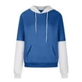 thumbnail image 4 of Yuyuzo Sweat-Shirts Mignons à Manches Longues Patchwork de Couleur Unie Pull à Capuche pour Femmes, 4 of 6