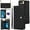 Black, variant on Allytechgroup Wallet Case for iPhone 8 Plus/7 Plus with Credit Card Slot, RFID Blocking PU Leather Case with Lanyard & Shoulder Strap & Kickstand Shockproof Bumper for Women Men, Black