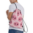 thumbnail image 3 of Bingfone Pig Nose Drawstrings Backpacks Bags For Men Women Gym Drawstrings Bag, 3 of 9