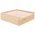 thumbnail image 1 of BRIGHTFUFU Boîte de Rangement en Bois Non Fini beige pour Femmes 1Ensemble, 1 of 8