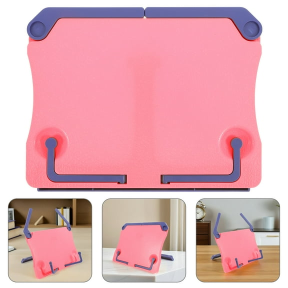 DRAFIDEEP Pink Foldable Plastic Music Stand for Storage  Adjustable Sheet Music Holder Ideal for Travel and Home Use