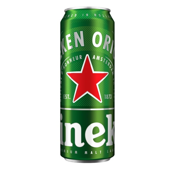 Heineken Original Netherlands Lager Import Beer, Single 24 fl oz Can, 5% ABV