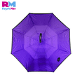 thumbnail image 3 of Sombrilla Paraguas Invertido Mango En Forma De C Doble Capa violeta oscuro Mediano, 3 of 7