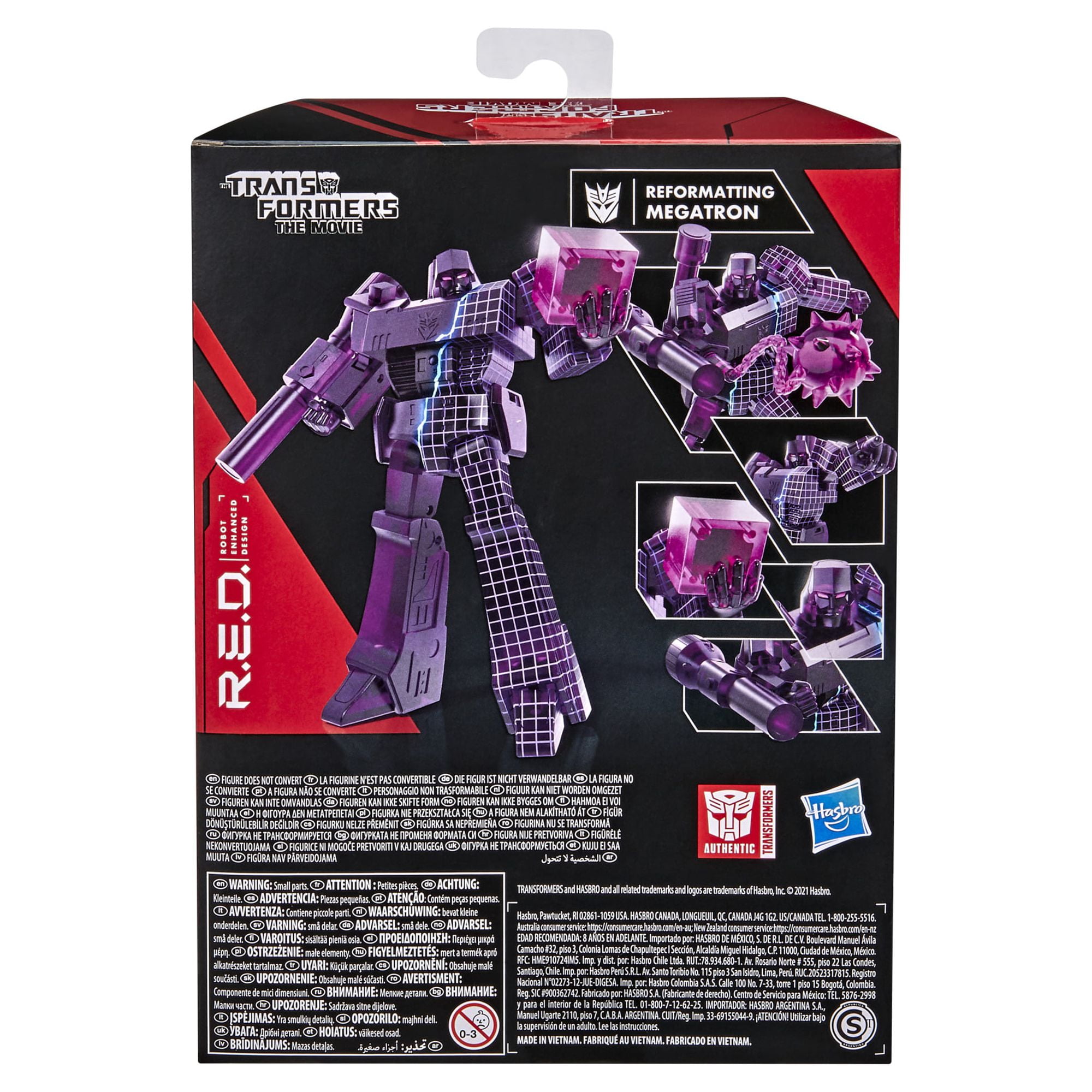 Transformers: R.E.D. Reformatting Megatron Kids Toy Action Figure for Boys and Girls Ages 8 9 10 11 12 and Up (6”)