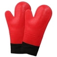 thumbnail image 1 of Heat Resistant Silicone Oven Gloves (black,1 Pair), 1 of 5