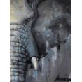 thumbnail image 2 of Navarro, Lena 15x18 Black Ornate Wood Framed with Double Matting Museum Art Print Titled - Majestic Pachyderm 2, 2 of 4