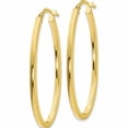 thumbnail image 2 of 10k Polished Oval Hinged Hoop Earrings (41x25), 2 of 5