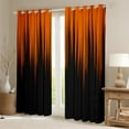 thumbnail image 4 of Gradient Blackout Curtains Orange Black Abstract Ombre Curtains & Drapes,Geometry Stripe Window Curtains,Boho Exotic Hippie Geometric Stripes Curtains 42"Wx63"L, 4 of 5